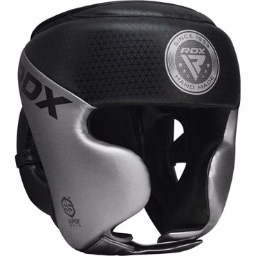 RDX L1 MARK PRO CHEEK BOXING TRAINING HEAD GUARD BLACK/SILVER